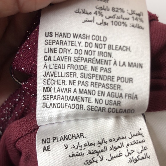 NWT Bar III Shimmer Strappy-Leg One-Piece Blackberry M NEW WITH TAGS - Picture 9 of 9